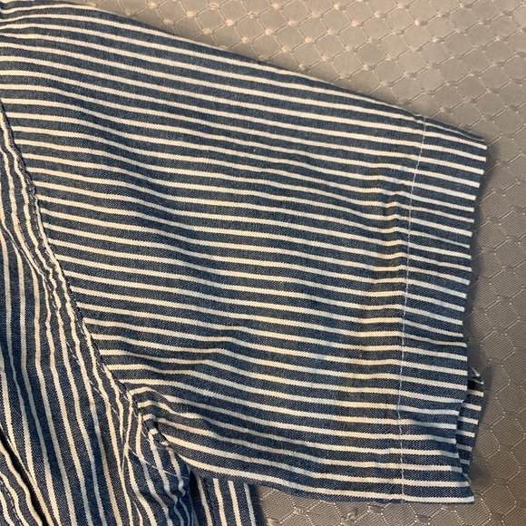 EUC Boys U.S. Polo Assn. Short Sleeve Oxford Green and White Size 8 - Picture 4 of 5